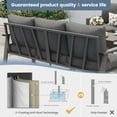 thumbnail image 4 of POTEBAN Aluminum Patio Furniture Set, Modern Metal Outdoor Sectional Sofa, Patio Conversation Sets with Side Table for Poolside, courtyard,Grey, 4 of 7