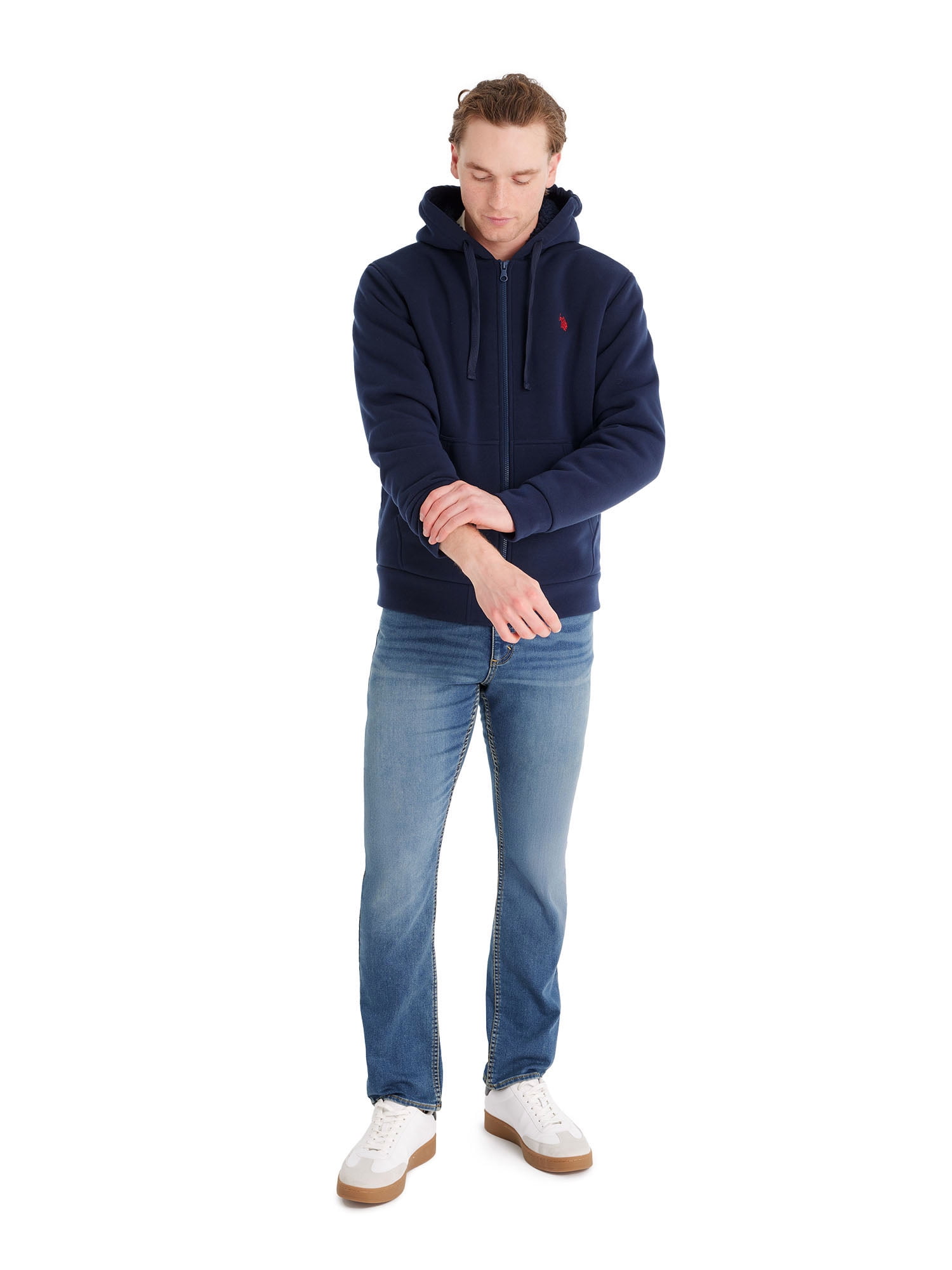 U.S. Polo Assn Men's Classic Navy Full Zip Jacket, S-3XL