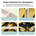 thumbnail image 3 of Bee Portable Square Jewelry Box for Rings Earrings Necklaces Bracelets Girls Women Travel Organizer Decorative Display, 3 of 6