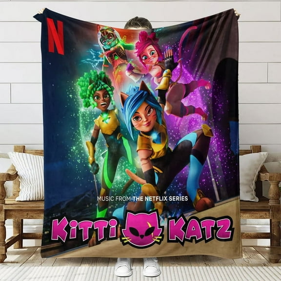 Kitti Katz Throw Blanket Gifts for Fans Lover Girls Boys Women Present Hoodie Him Bed 60"x80"