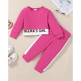 thumbnail image 4 of ZOEREA Toddler Baby Girls Clothes Outfits Long Sleeve Pullover Sweatshirt Tops + Pants Set Fall Winter Sweatsuits 1-6T, 4 of 6