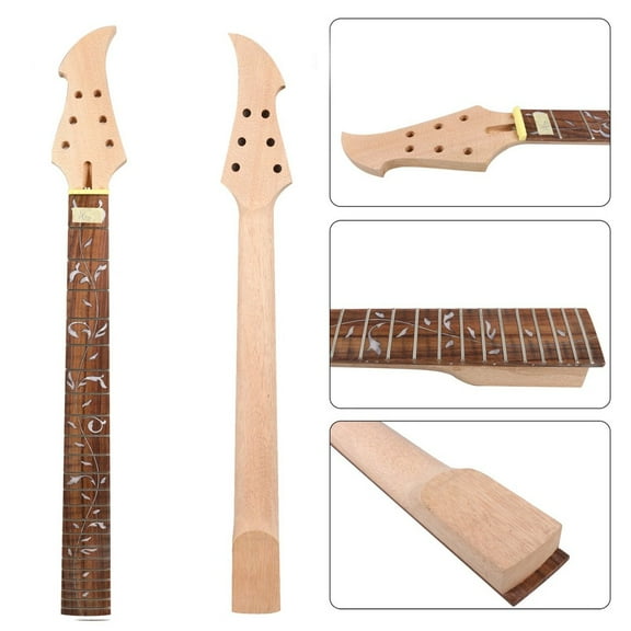 Electric Guitar Neck 22 Fret 25.5 Inch Rosewood Fretboard for Building Guitars
