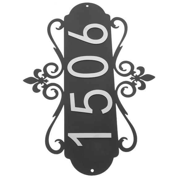 Address Number Sign Numbers House Plaques Road Office Black