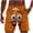 Orange, variant on Purcolt Mens Swim Trunks Cute Funny Face Drawstring Summer Beach Sports Vacation Shorts Novelty Beachwear with Pockets