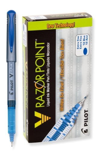Pilot V Razor Point Liquid Ink Marker Pens, 1 DOZEN