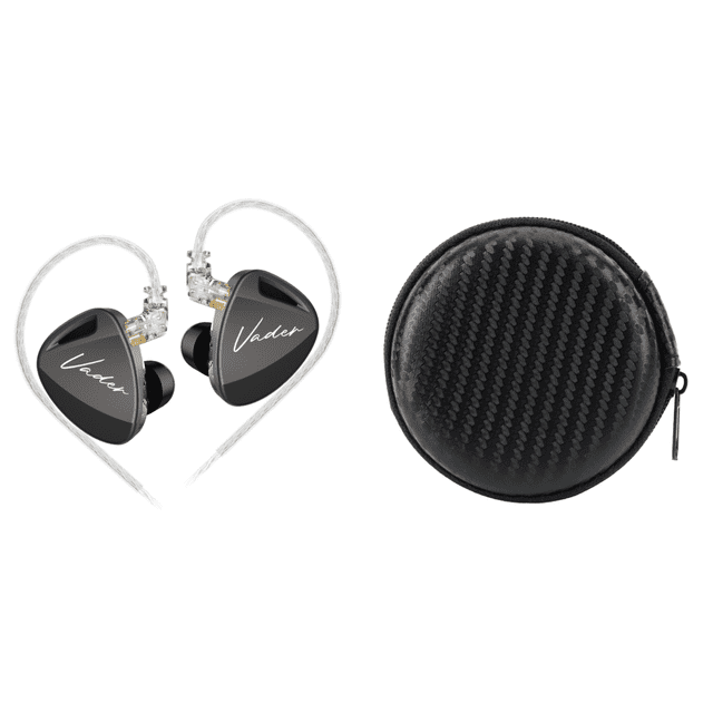 Wi Con Cancelación Ruido Intrauditivos IEM HIFI (alta Resolución + Micrófono) Rojo