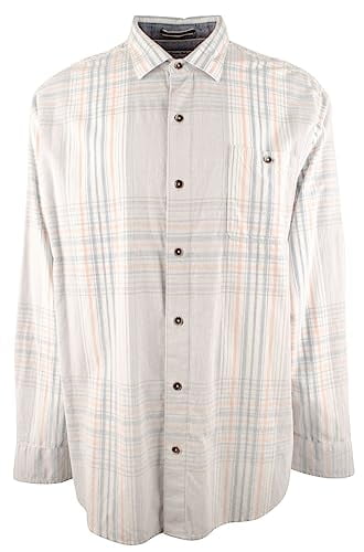 Men's BigTall Coastline Corduroy Surf Plaid Long Sleeve Shirt