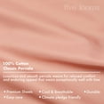thumbnail image 4 of Five Looms Classic Cotton Percale Sheets Set, Full (Clay, 4 Piece), 4 of 7