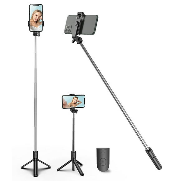 Porte-selfie Portable, Support de Téléphone Portable avec Télécommande Sans Fil Détachable