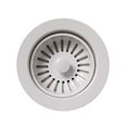 thumbnail image 2 of Whitehaus RNW50L-W 3 1/2" Basket strainer for deep Fireclay application - White, 2 of 3
