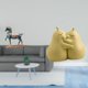 thumbnail image 2 of Elegante figura de cerámica con forma de caballo abrazado, sujetalibros, decoración Feng Shui para sala de estar, escritorio y estantería, regalo únic, 2 of 8