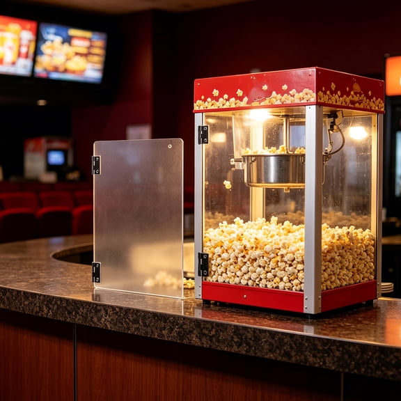 Uonlytech Durable Transparent Door Panel for Popcorn Machine Commercial Popcorn Maker Accessory