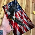 thumbnail image 5 of Yehwow Eagle USA Flag Metal Car Plate Aluminum License Plate, 5 of 6