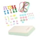 thumbnail image 2 of Pulseras de cuerdas para hacer pulseras, juguetes para niñas, material trenzado, manualidades, juguetes para verde, 2 of 9