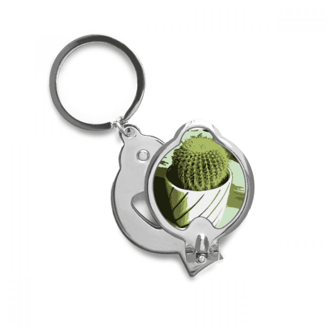 Mexican Cactus Strong Flower Finger Nail Clippers Scissor Stainless Steel Cutter