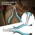 thumbnail image 2 of LEONTOOL Long Reach End Cutting Pliers Mini Wire Cutter Pliers Nail Pullers Nail Remover Tool End Cutting Nippers Jewelry Wire Cutter Tool Jewelry Making Pliers, 2 of 7