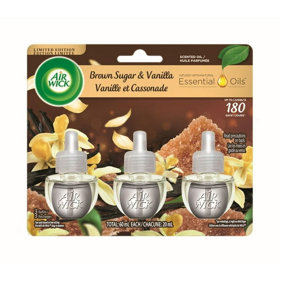 Assainisseur d'air à brancher AirWick Freshmatic, Recharges d'huile parfumée, Passion Vanille<br>, 3 Recharges