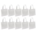 thumbnail image 1 of Yuarrent 10pcs Lightweight Sublimation Shopping Bag DIY Grocery Bag Tote Handles with Almacenamiento y organización del hogar, 1 of 1
