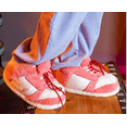 thumbnail image 4 of Sneaker Slippers in Pink Valentine Look One Size Fits Most - comfy adult slipper for men and women, 4 of 5
