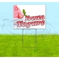 thumbnail image 1 of Frozen Yogurt (18" x 24") Yard Sign, Includes Metal Step Stake, 1 of 6