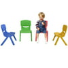 Multicolor 4pcs Plastic Children Chairs Stackable School Play and Learn Furniture Indoor/Outdoor
