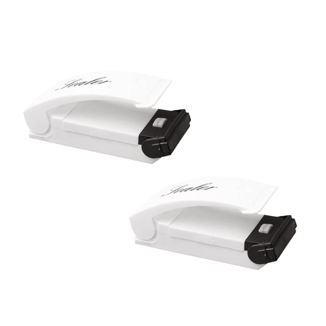 Oleegame Machine de Scellage 2 Pcs, Machine de Scellage à Pression Manuelle pour Sacs en Plastique, Blanche