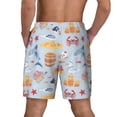 thumbnail image 4 of Fotbe Party Shark Cute Men’s Swim Trunks Quick Dry Swim Shorts Board Shorts with Mesh Lining-Small, 4 of 9