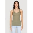 thumbnail image 2 of Womens Ribbed Knit Racerback Tank Top, 2 of 4