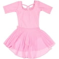 thumbnail image 2 of Leveret Kids Girls Skirt Leotard Long Sleeve Size Toddler-X-Large 2-14 Years Variety of Colors, 2 of 3