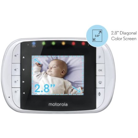 Motorola MBP Series Wireless Video Baby Monitor with Digital Color LCD Screen, Camera Pan, Tilt and Zoom Remotely (MBP-33s Single Camera)