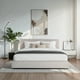 thumbnail image 5 of Ilios Innova | Base de Cama King Size Tapizada en Tela Gris con Cabecera Capitoneada, Estructura de Madera y Somier de Tablillas Resistentes, 5 of 9