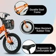 thumbnail image 5 of 16" Kids Bikes for Girls and Boys, DEYGIA Kids' Bicycles with Training Wheels, Ages 4-8 Years, Orange, 5 of 7