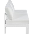 thumbnail image 4 of Meridian Furniture Nizuc Canapé Modulaire d'Extérieur Blanc pour Patio, 4 of 9