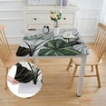 thumbnail image 2 of BANET   Tablecloth Tropical Palm Leaves Print Table Cover Cloth for Rectangle Tables Kitchen Wedding Kids Party Non Slip Tablecloths white, 2 of 8
