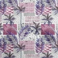 thumbnail image 1 of oneOone Cotton Cambric Purple Fabric Tropical Tree With Geometric Texture Fabric For Sewing Printed Craft Fabric By The Yard 56 Inch Wide, 1 of 4