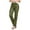 502_Army Green, variant on KALE Leather Pants for Women Faux High Rise Straight Leg Vegan Business Pant Trousers High Waisted Trousers Army Green
