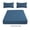 Navy, variant on LNOGEUPG 86.61x70.86 Inch Fitted Sheet, 1 Piece Fitted and 2 Pieces Pillow case, Color Yellow, Super Soft 100% Polyester, California King Size Bed Fit to 15" Extra Deep Pocket Sheets