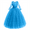 Blue, variant on IDOPIP Flower Girls Long Lace Bridesmaid Dress 3/4 Sleeves Floor Length Wedding Party Princess Dress