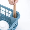 thumbnail image 2 of Gkeoshab Drain Rack Dish Drying Rack Fast Detachable Base Drainboard Design Strong Plastic Dish Drainer For Dish Fork Chopsticks Blue Home & Garden, 2 of 4