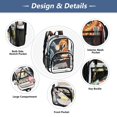 thumbnail image 5 of Ttyddzy Clear Backpack Heavy Duty PVC Transparent Backpack for College Workplace, Ice & Fire Twin, 5 of 8