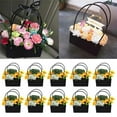 thumbnail image 1 of Paper Handy Gift Bag  10Pcs Kraft Paper Biodegradable Flower Gift Bags Bouquet Bags Box with Handle Waterproof Bouquet Gift Box Empty Bouquet Boxes Bags for Birthday Wedding Party Favors, 1 of 8