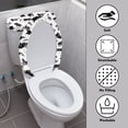 thumbnail image 4 of HELLHERO Cat Polyester Fabric Toilet Lid Covers Set & Stretchy Fabric Bathroom Toilet Lid Cover & Fits All Toilet Shapes for Bathroom Home Comfort Elastic Bottom, 4 of 8