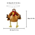 thumbnail image 3 of Stupid Plush Turkey Hat with Colorful Feathers, 3D Novelty Thanksgiving Headwear, Funny Cosplay Costume Cap for Turkey Trot & Dress Up Party, 3 of 5