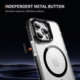 thumbnail image 4 of ShellTech for iPhone 14 Pro Max Case with Screen Protector Compatible,Military-Grade Drop TestedShockproof Slim Fit Magnetic Crystal Cover,Black, 4 of 9