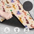 thumbnail image 3 of Kdxio Dogs In Different Poses Print Car Floor Mats Universal SUV Front Rear Floor Foot Mats 4-Piece Full Set with Non-Slip Rubber Backing Car Accessories for Most Cars, 3 of 7