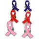 thumbnail image 3 of Red Ribbon Brooches Red Heart Disease Awareness Iron Charming Breast Pins Badges Pack Of 10 _ Newway, 3 of 5