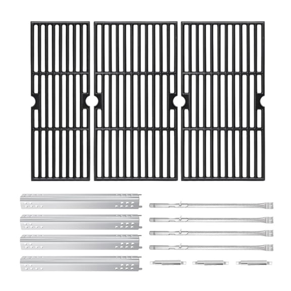 Grill Replacement Parts for Charbroil Performance 4 Burner 463342119 463377319 463335517 463342118 463347017 463349917, Burner G470-5200-W1, Heat Plate G470-0004-W1A, Grill Grate G470-0002-W1