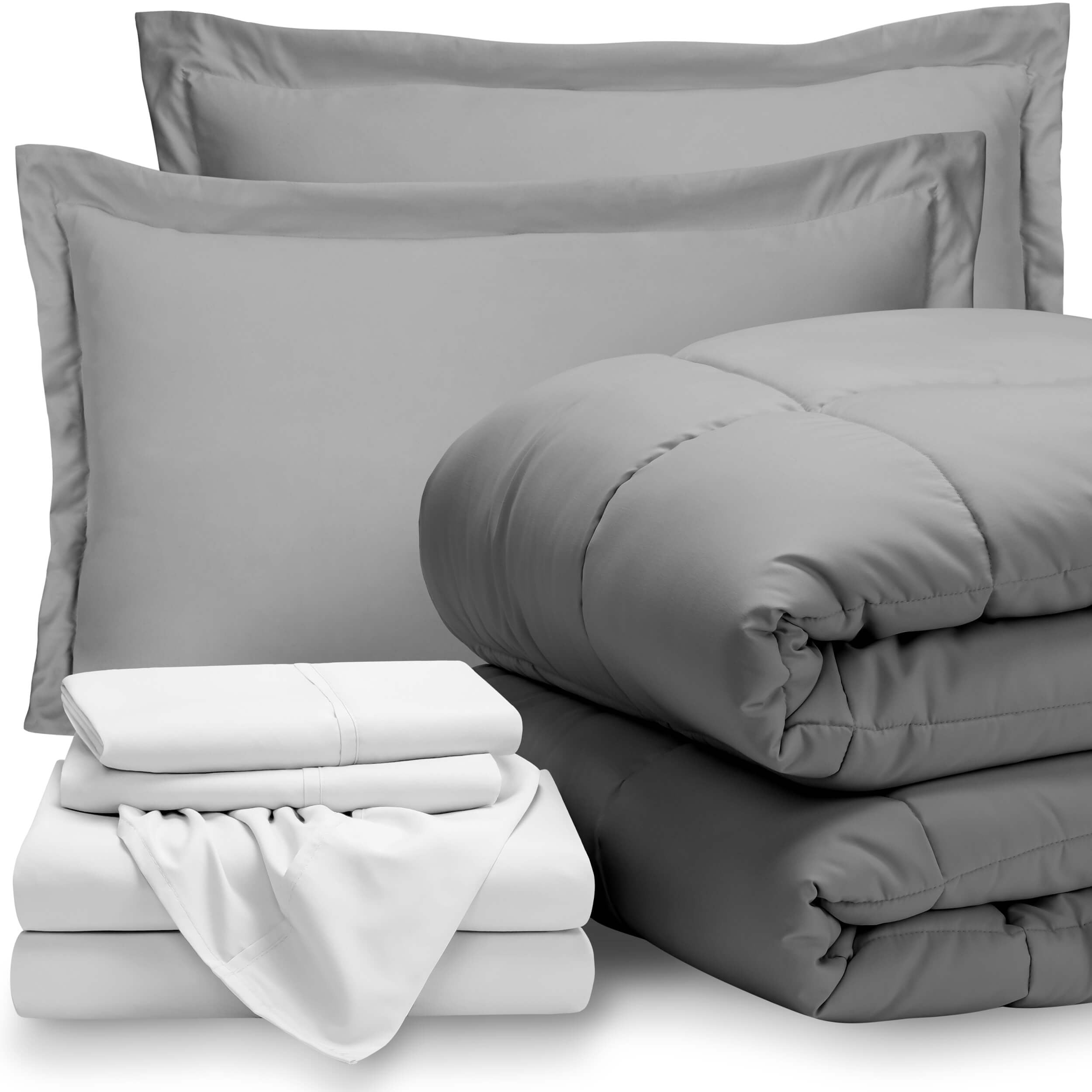 Made from luxuriously soft brushed microfiber with pleating details, this comforter set is offered in. walmart com