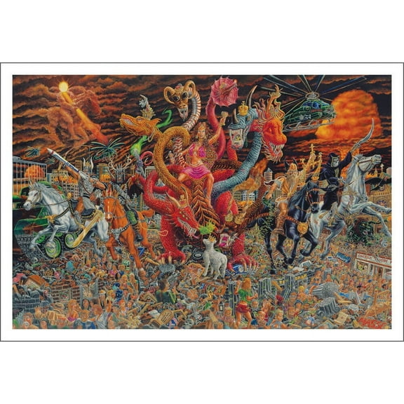 Laminated Apocalypse Poster by Tom Masse, 32.5x22.5