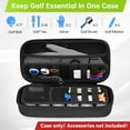 thumbnail image 2 of Golf Glove Case with Removable Glove Shaper, Golf Gifts for Men with 2 Dividers, Protective Hard Shell Golfing Organizer Fits Balls, Tees, Markers, Divot Tool, Accessories, Black, 2 of 14